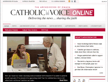 Tablet Screenshot of catholicvoiceomaha.com